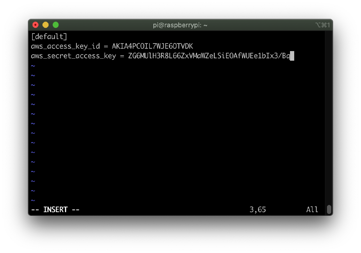 AWS Credentials File
