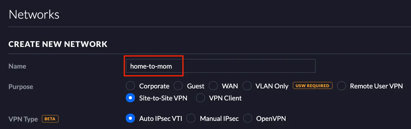 How to Create a Site to Site VPN Between 2 Unifi Security Gateways