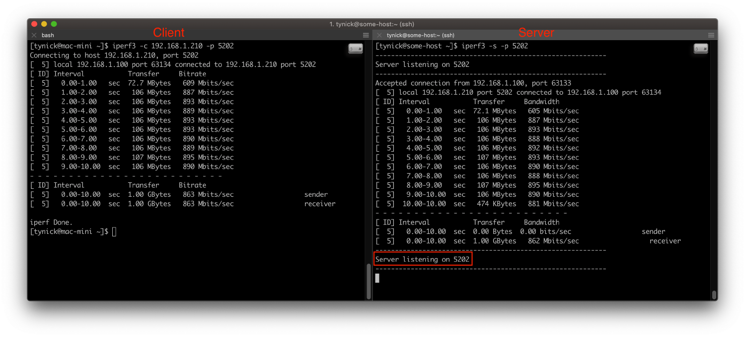 How To Use IPerf To Test Network Speed From Host To Host - Tynick.com ...