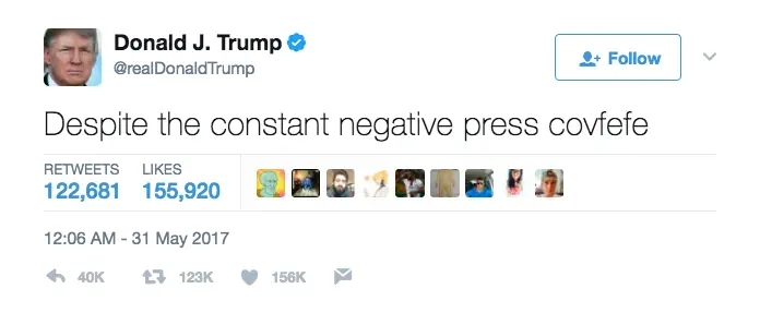 Tweet from Donald Trump