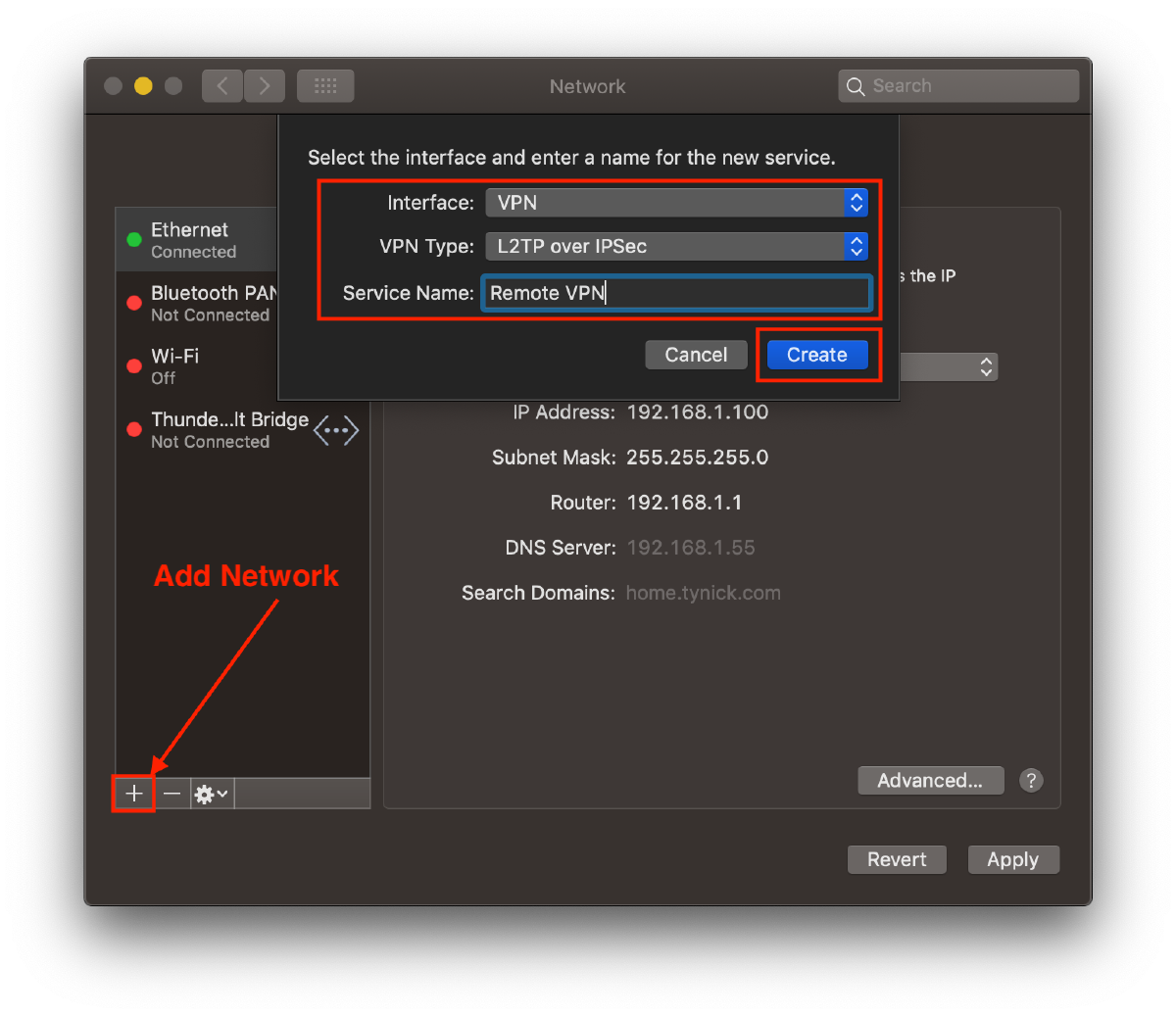 macos network settings screen