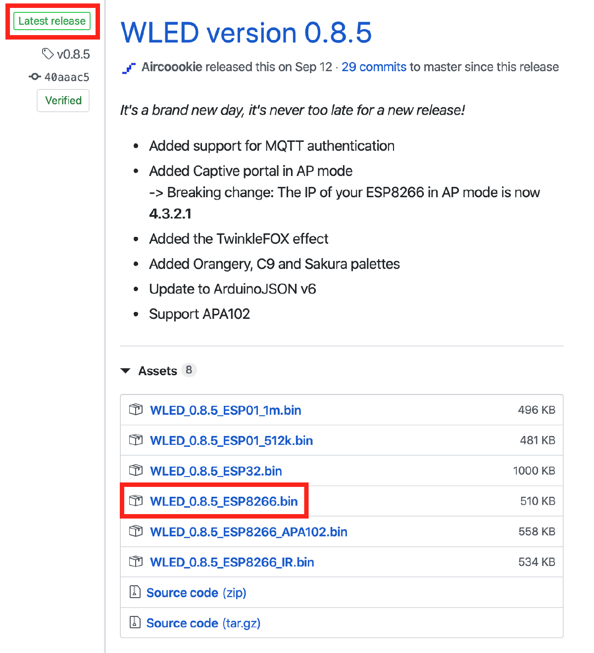 WLED Latest release