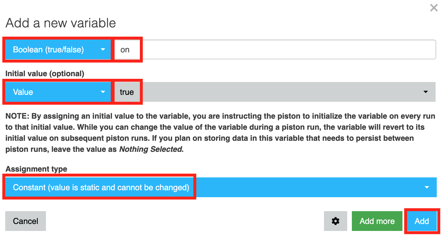 webcore add variable