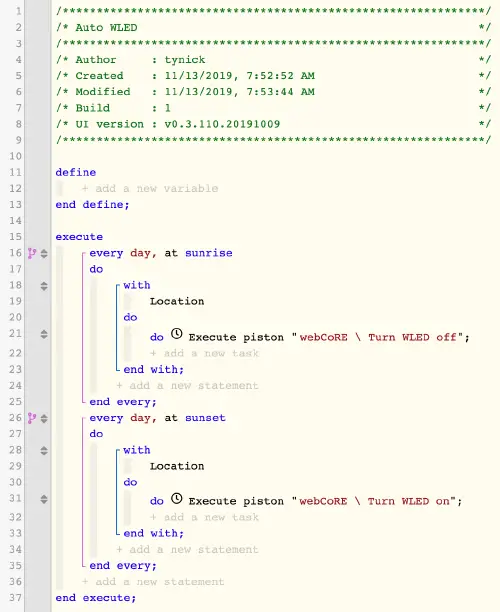 Automating WLED With SmartThings And webCoRE - tynick.com | AWS, Linux ...