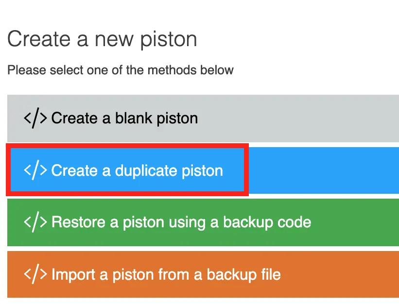 webcore new piston