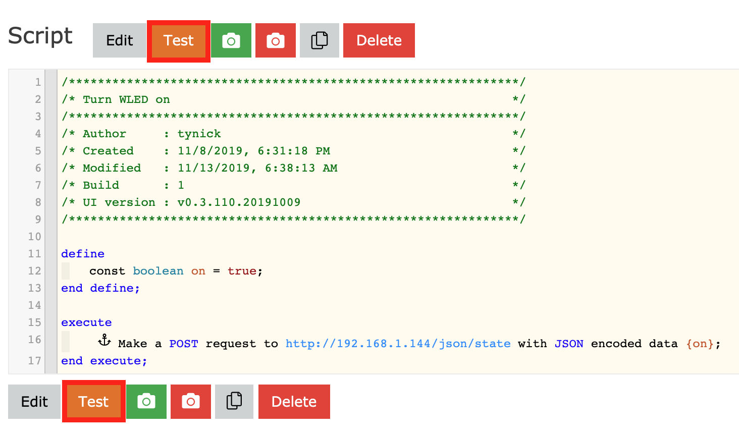 webcore test piston