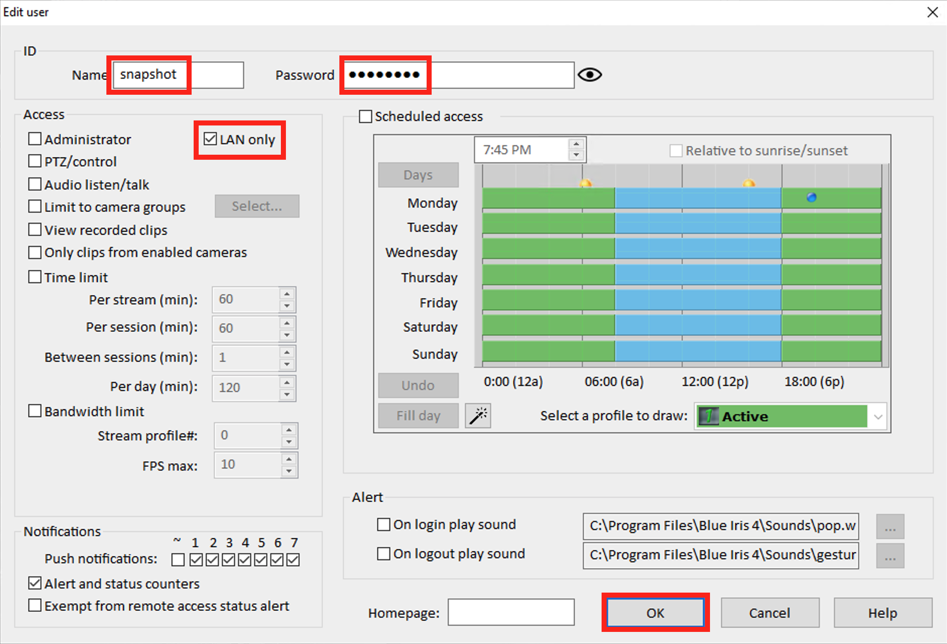 blue iris linux