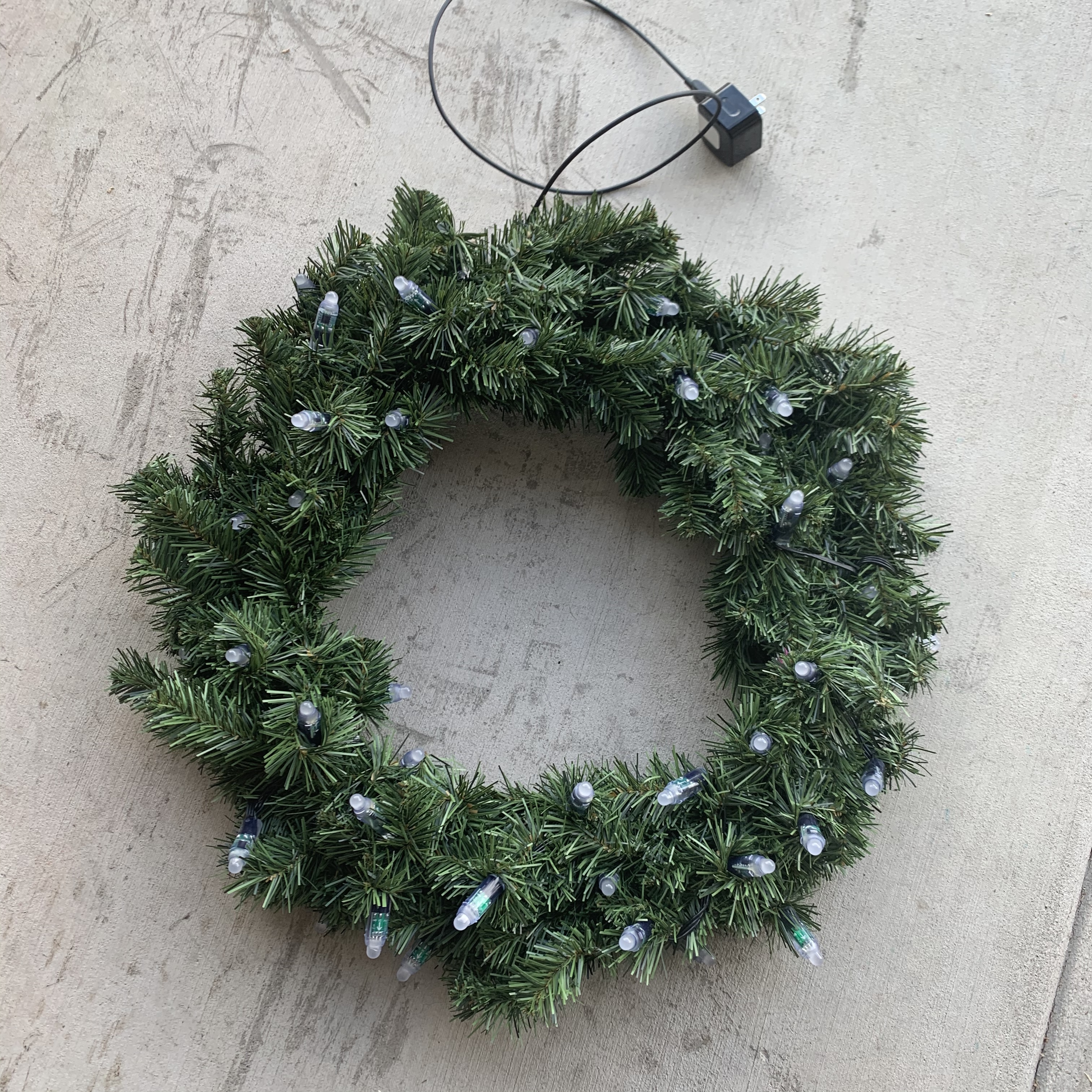 Front of wreath with WS2811 LEDs