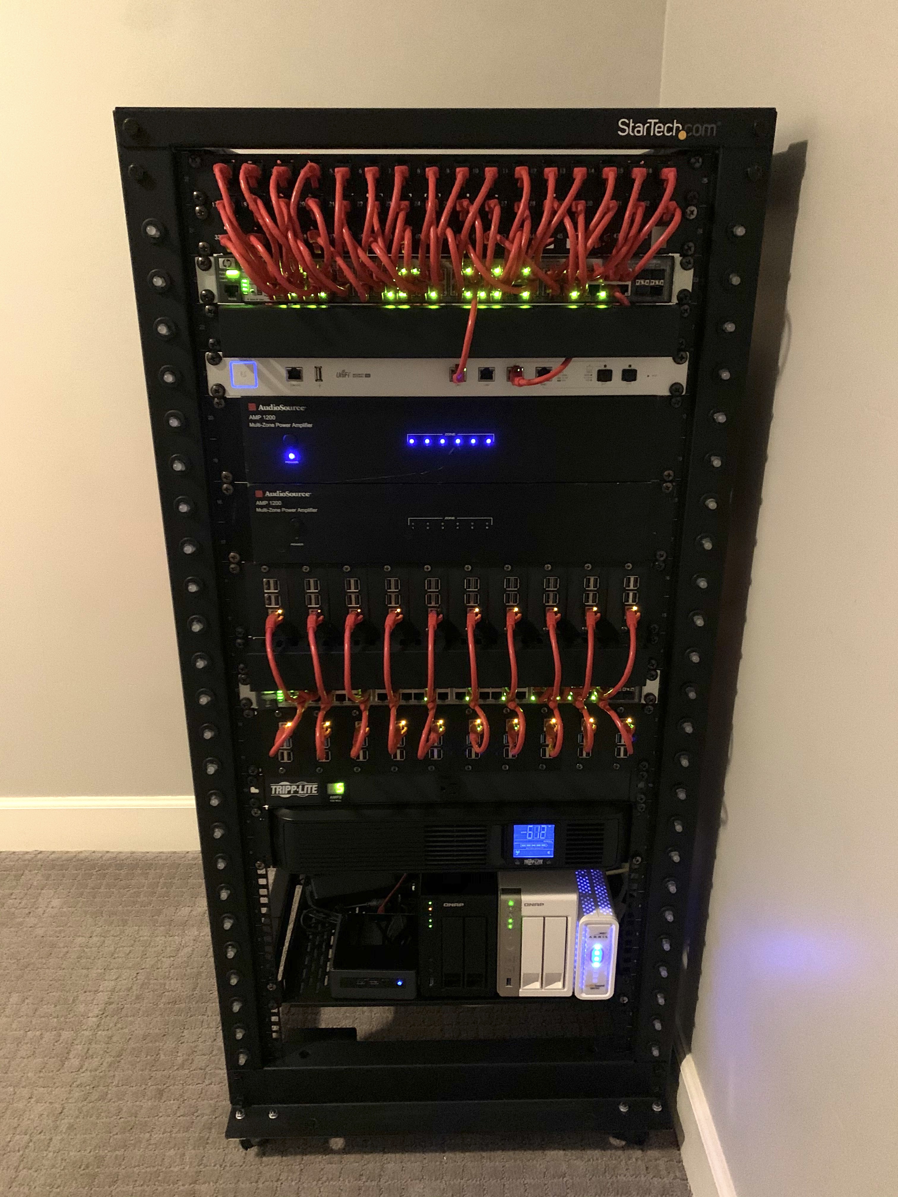 Homelab Server Rack Mods With LEDs AWS